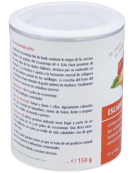 Escaramujo Polvo 150Gr. Bio