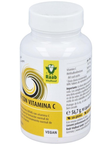 Raab Vitalfood Msm Con Vitamina C 90Caps