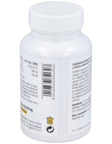 Raab Vitalfood Msm Con Vitamina C 90Caps