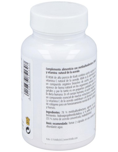 Raab Vitalfood Msm Con Vitamina C 90Caps