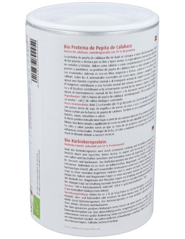 Raab Vitalfood Proteina De Pepita Calabaza Bio 500G