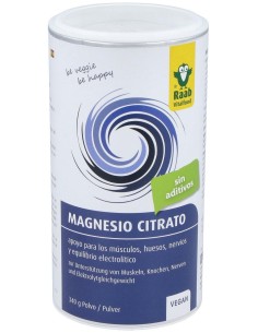 Raab Vitalfood Citrato De Magnesio Polvo 340G