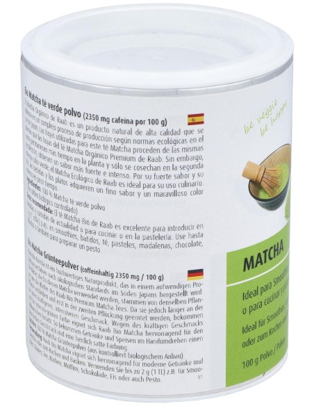 Raab Vitalfood Matcha Te Verde Basic Polvo 100G