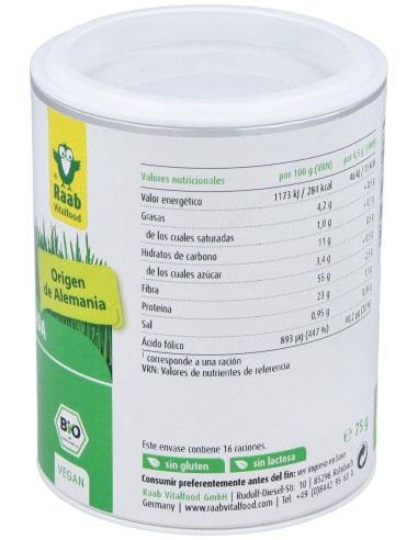 Verde De Cebada Polvo 75Gr. Bio