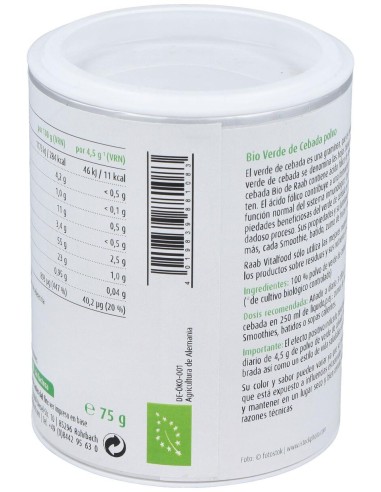 Verde De Cebada Polvo 75Gr. Bio