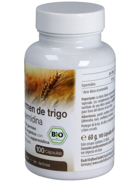 Raab Vitalfood Espermidina Germen De Trigo 600Mg 100Caps