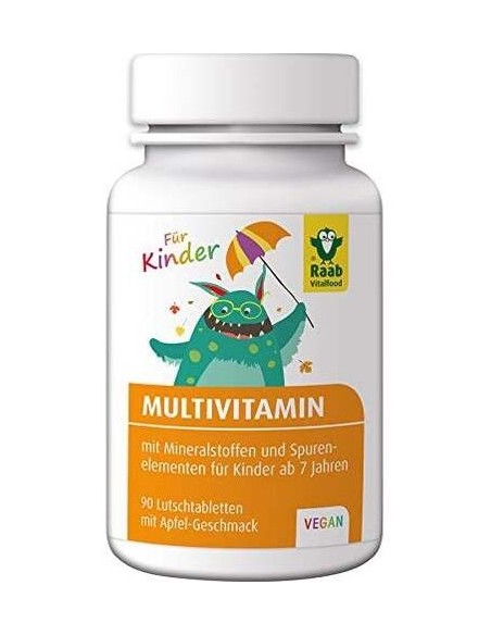 Raab Vitalfood Multi-Vitaminas Niños Sabor Manzana 90Comp