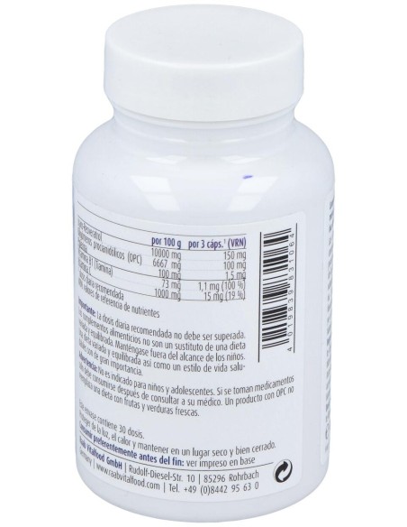 Raab Vitalfood Resveratrol Con Opc 90Caps
