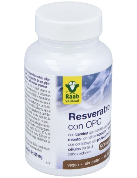 Raab Vitalfood Resveratrol Con Opc 90Caps