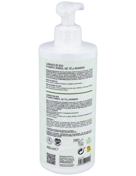 Labnatur Bio Champú Árbol Del Té Y Romero 450Ml