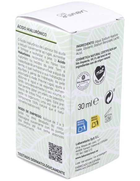 Labnatur Bio Acido Hialuronico Liquido 30Ml