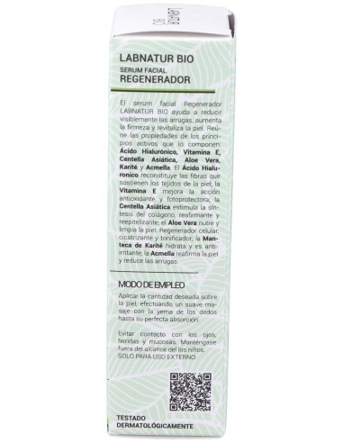 Labnatur Bio Sérum Facial Regenerador Centella Asiática 30Ml