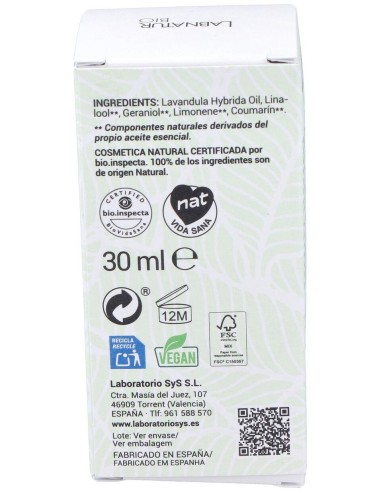 Labnatur Bio Lavanda Aceite Esencial 30Ml