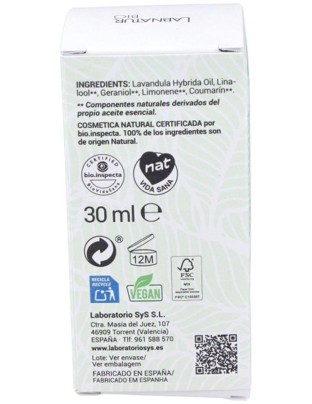 Labnatur Bio Lavanda Aceite Esencial 30Ml