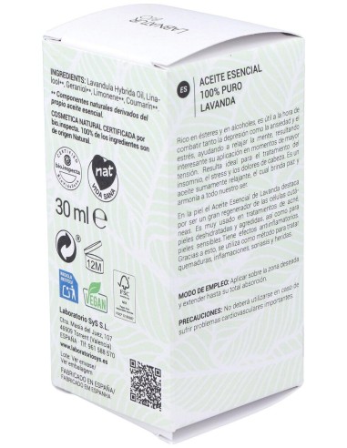 Labnatur Bio Lavanda Aceite Esencial 30Ml