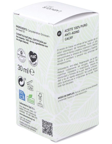 Labnatur Bio Aceite De Cacay Antiedad 30Ml