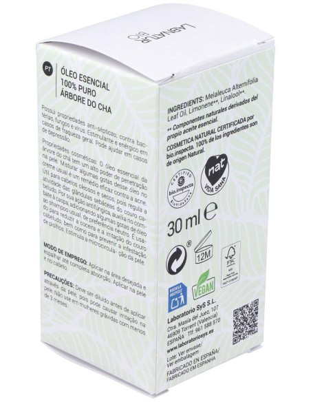 Arbol Del Te Aceite Esencial 30Ml. Bio