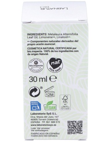 Arbol Del Te Aceite Esencial 30Ml. Bio
