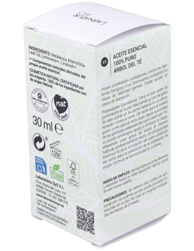 Arbol Del Te Aceite Esencial 30Ml. Bio