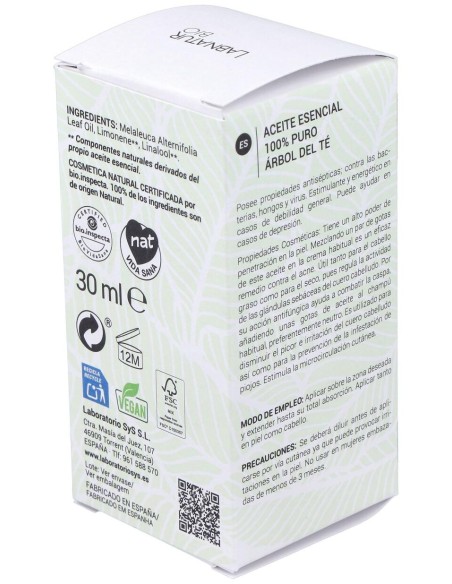 Arbol Del Te Aceite Esencial 30Ml. Bio