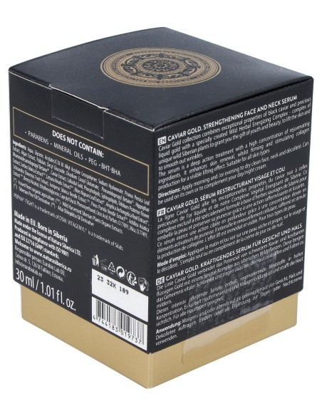 Natura Siberica Caviar Gold Serum Reafirmante Para Rostro Y Cuello 30 Ml