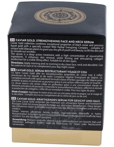 Natura Siberica Caviar Gold Serum Reafirmante Para Rostro Y Cuello 30 Ml