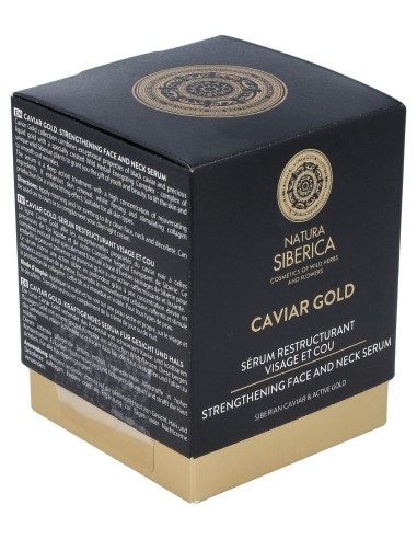 Natura Siberica Caviar Gold Serum Reafirmante Para Rostro Y Cuello 30 Ml