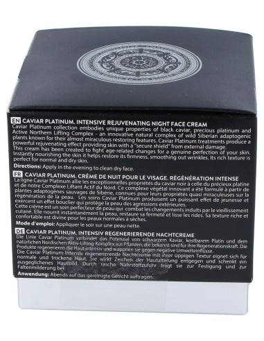 Natura Siberica Caviar Platinum Crema De Noche Rejuvenecimiento Intensivo 50Ml