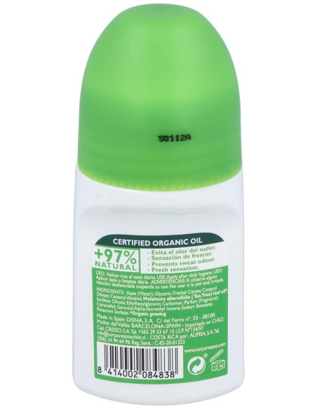 Corpore Sano Desodorante Aceite Árbol De Té Roll-On 75Ml