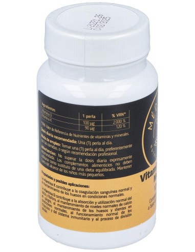 Mederi Vitamina D3 + K2 120 Perlas