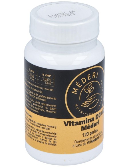 Mederi Vitamina D3 + K2 120 Perlas
