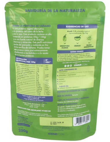 Proteina De Cañamo Superalimento 250Gr. Bio