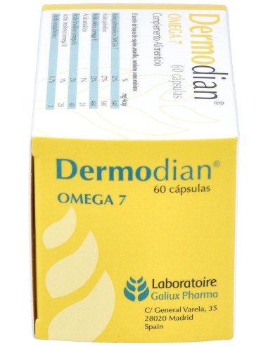 Dermodian Omega 7, 60 Cápsulas