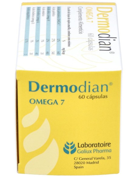Dermodian Omega 7, 60 Cápsulas