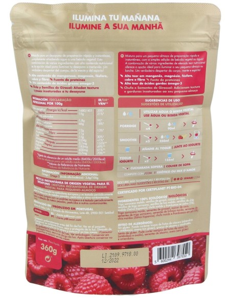 Despertar De Buda Frambuesa 360Gr. Bio