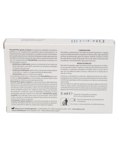 Aboca Fitostill Plus Gotas Oculares, 10 Monodosis