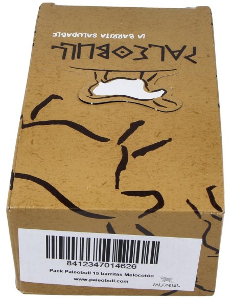 Paleobull Barritas Melocoton Caja 15Ud.