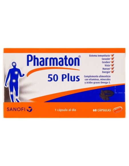 Pharmaton 50 Plus, 60 Cápsulas