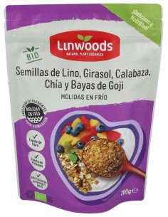 Linwoods Semillas Lino-Giras-Calab-Chia-Goji Molidas Bio 200G