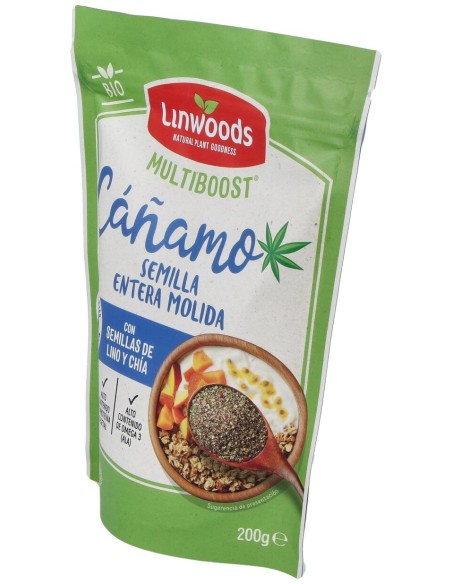 Semillas De Cañamo Molidas Lino Y Chia 200Gr. Bio