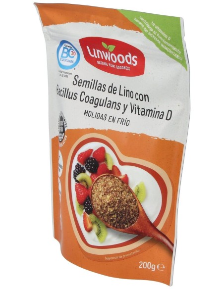 Semillas De Lino Molida Con Bacillus Y Vit D 200Gr