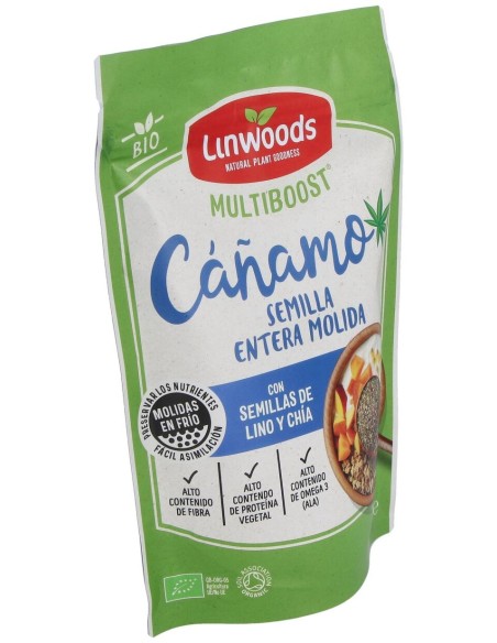 Semillas De Cañamo Molidas Lino Y Chia 200Gr. Bio