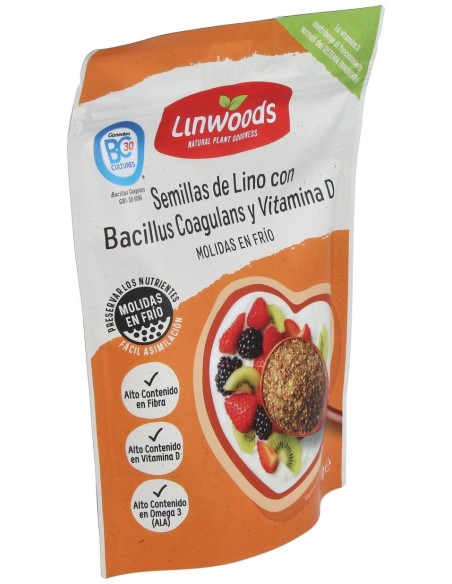 Semillas De Lino Molida Con Bacillus Y Vit D 200Gr