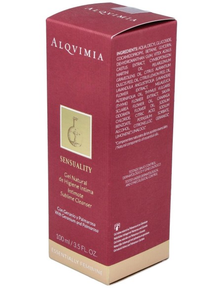 Gel Intimo Geranio-Palmarosa-Arbol Casto 100Ml.