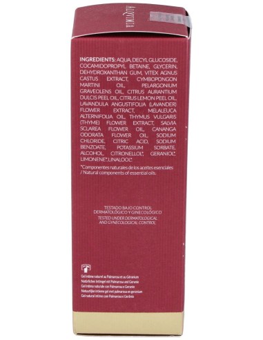 Gel Intimo Geranio-Palmarosa-Arbol Casto 100Ml.