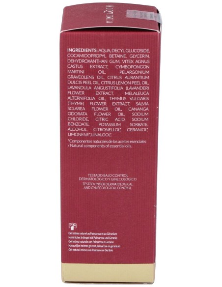 Gel Intimo Geranio-Palmarosa-Arbol Casto 100Ml.