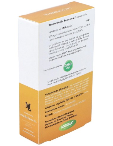 Mednat Lactoferrina 200Mg 30Caps