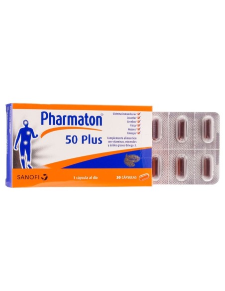 Pharmaton 50 Plus, 30 Cápsulas