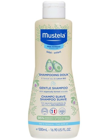 Mustela Champú Suave Con Aguacate Bio 500Ml