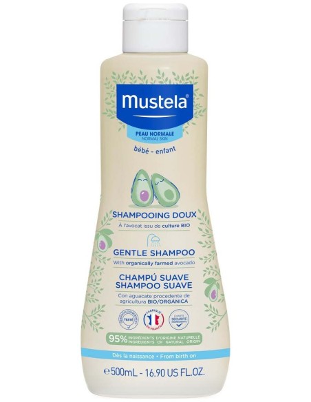 Mustela Champú Suave Con Aguacate Bio 500Ml